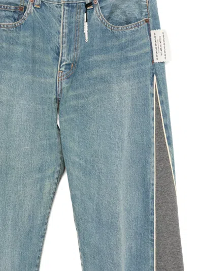 Undercover Panelled Jeans In Blue