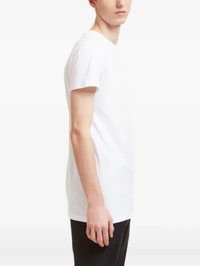 Aiezen Crew-neck T-shirt In White