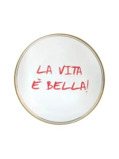 Bitossi Home La Vita È Bella Plates (set Of Two) In Multi