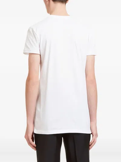 Aiezen Crew-neck T-shirt In White