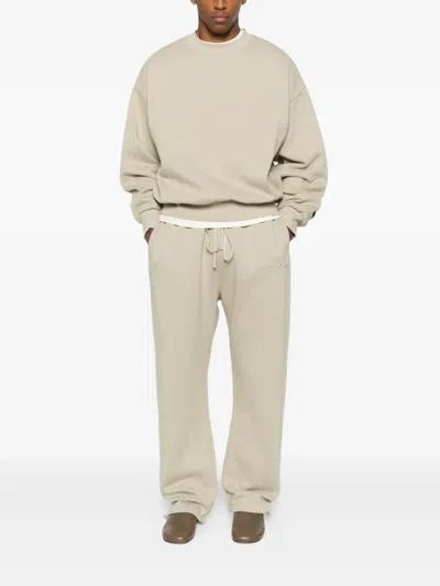 Essentials Logo-embroidered Drawstring Sweatpants In Neutral