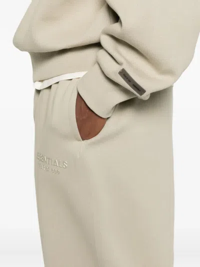 Essentials Logo-embroidered Drawstring Sweatpants In Neutral