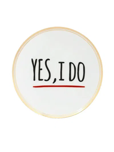 Bitossi Home Yes I Do Plates (set Of Two) In Multi