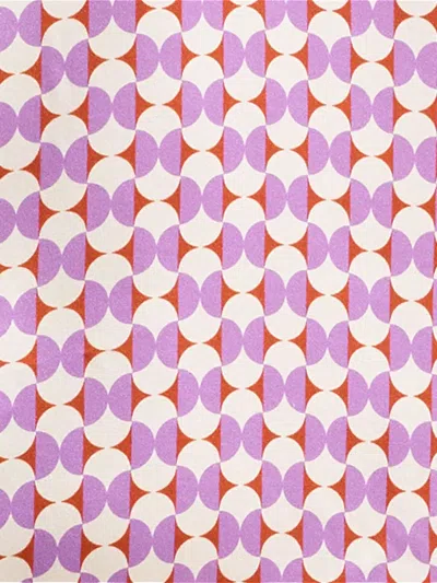 Eres Disque Geometric-print Silk Pyjama Top In Pink