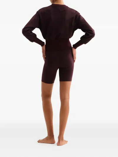 Eres Ribbed-cuffs Sweatshirt In Brown