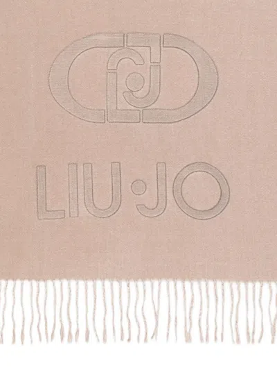 LOGO刺绣流苏边围巾