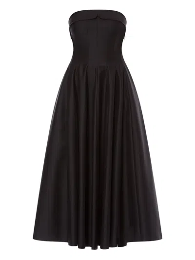 Alberta Ferretti Alberta Ferreti Wool Silk Dress In Brown