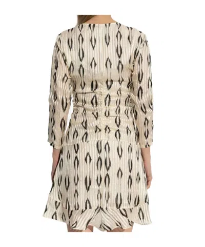 Isabel Marant Asymmetrical Draped Silk Dress With Cut-out Sleeves In White