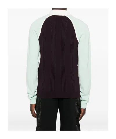 Casablanca Colourblock Polo Shirt In Green