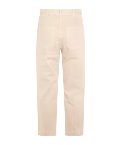 Eleventy Straight Trousers With Pockets And Belt Loops In Neutral