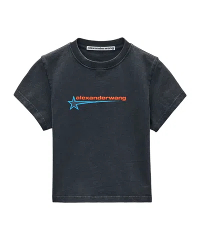 Alexander Wang T-shirt With Logo In Black