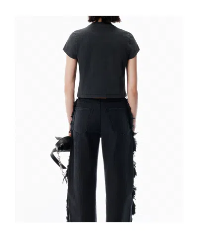 Alexander Wang T-shirt With Logo In Black