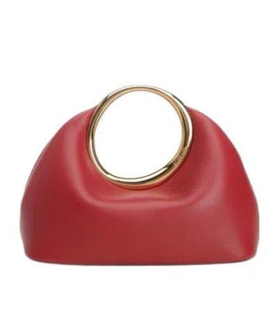 Jacquemus Le Petit Calino Ring Leather Top-handle Bag In Red