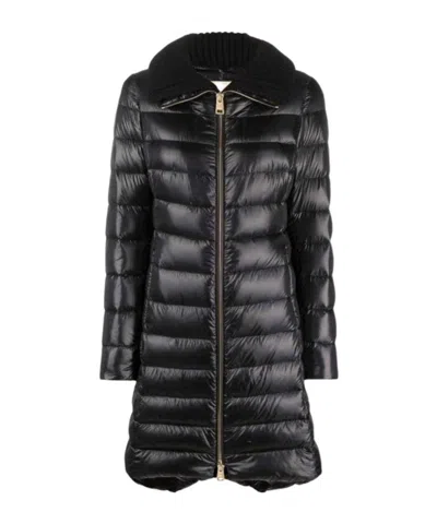 Herno Elisa Midi Down Jacket In Black
