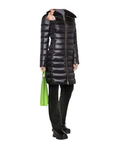 Herno Elisa Midi Down Jacket In Black