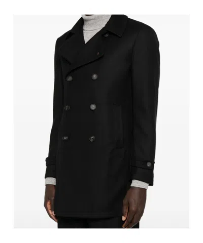 Tagliatore Long-sleeved Suit Jacket In Black