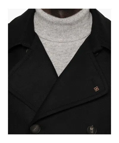 Tagliatore Long-sleeved Suit Jacket In Black