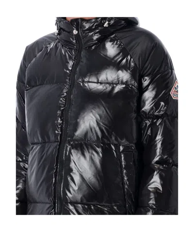 Pyrenex Adjustable Hooded Puffer Jacket In Black