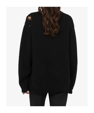 Moschino Couture Black Wool Sweatshirt In Black