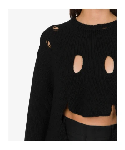 Moschino Couture Black Wool Sweatshirt In Black