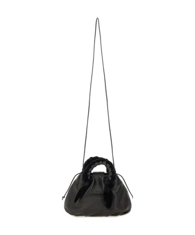 Hereu Stylish Shoulder Bag Braided Handles In Black