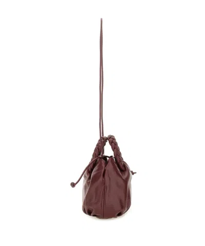 Hereu Braided Handle Shoulder Bag With Long Strap In Brown
