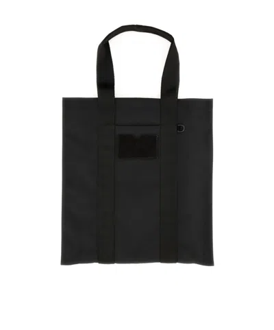 Moschino Rectangular Tote Bag Top Handles In Black