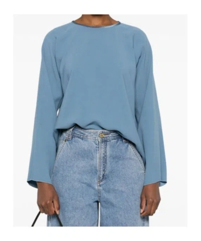 Forte Forte Women Satin Blouse In Blue