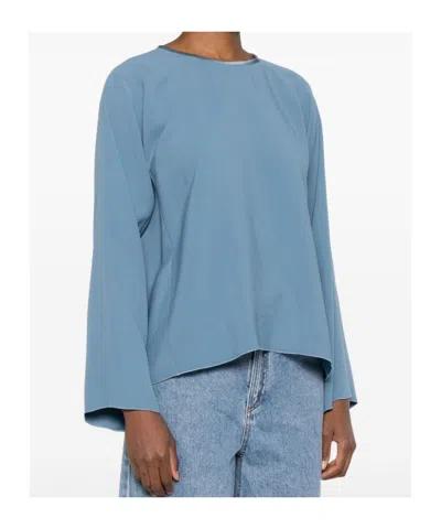 Forte Forte Women Satin Blouse In Blue