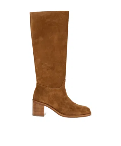 Stuart Weitzman Finn High Boots In Brown