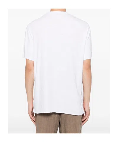 James Perse Two-button T-shirt In White