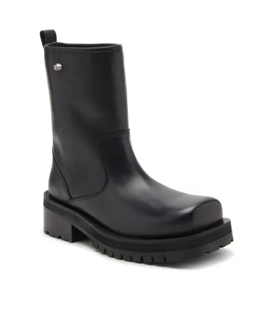 Diesel D-texan Square-toe Boots In Black