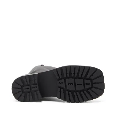 Diesel D-texan Square-toe Boots In Black