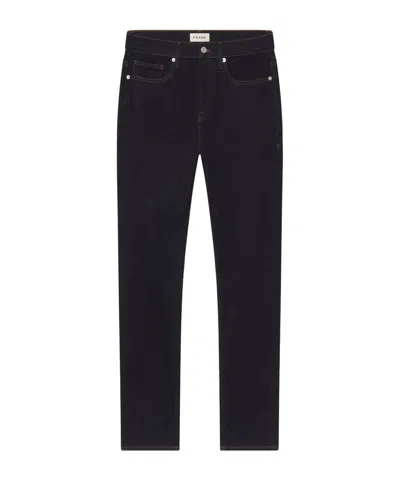 Frame Mid-rise Straight-leg Jeans In Black