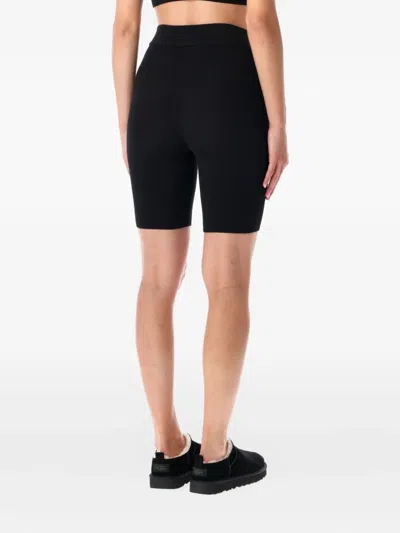 Essentials Soft Rib Biker Short In Black