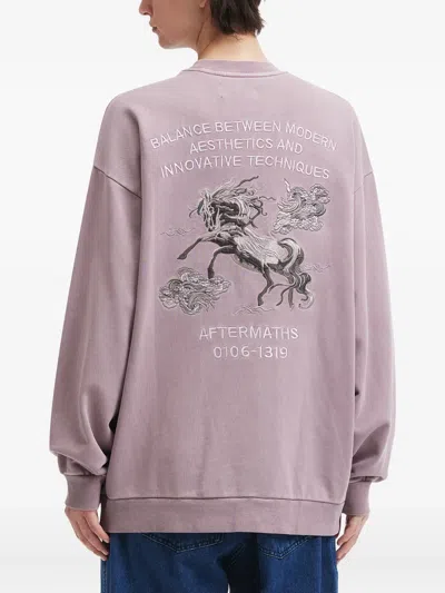 骏马印花圆领卫衣