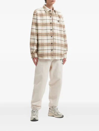 Fingercroxx Checked-pattern Long-sleeve Shirt In Multi