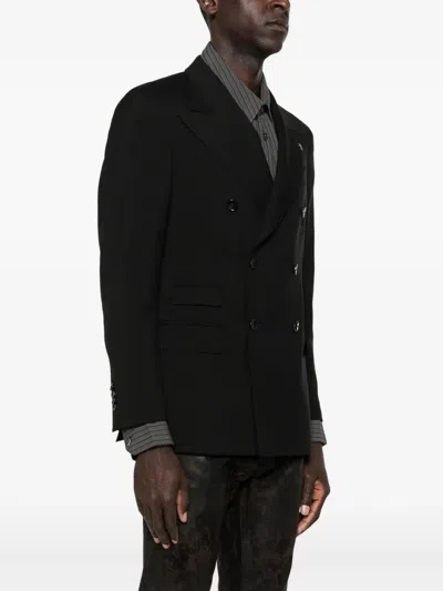 Gabriele Pasini Double-breasted Structured Jacket In Black
