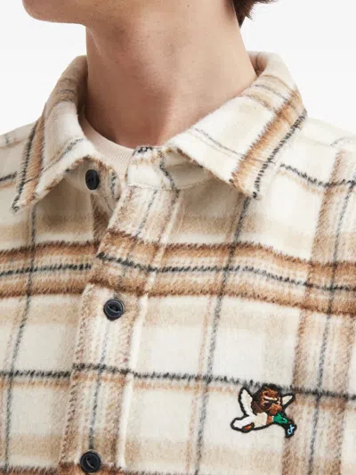 Fingercroxx Checked-pattern Long-sleeve Shirt In Multi