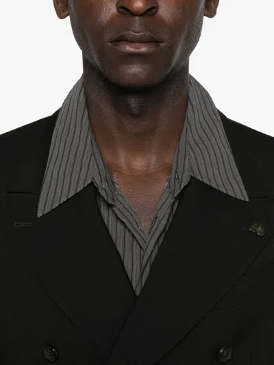 Gabriele Pasini Double-breasted Structured Jacket In Black