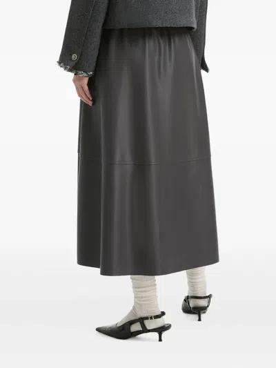 B+ab A-line Midi Skirt In Black