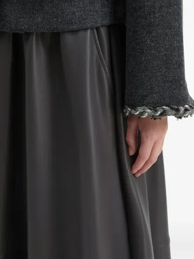 B+ab A-line Midi Skirt In Black