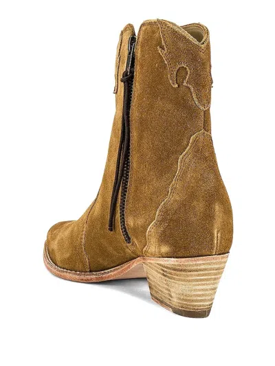 Free People New Frontier Embroidered Cowboy Boots In Brown | ModeSens