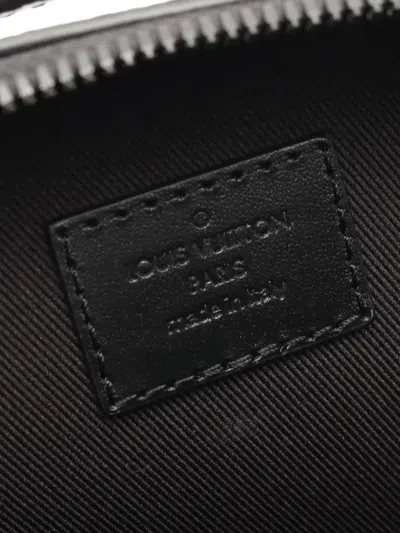 Pre-owned Louis Vuitton 2021-2025 Monogram Taurillon Handle Soft Trunk Crossbody Bag In Black