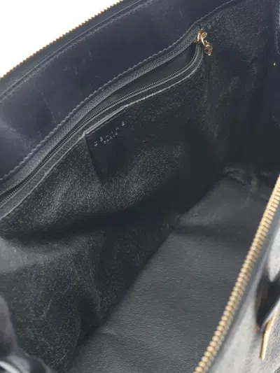 Pre-owned Celine 2000s Macadam Top-handle Tote Bag In Black