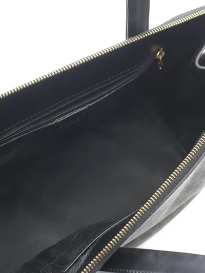 Pre-owned Celine 2000s Macadam Top-handle Tote Bag In Black