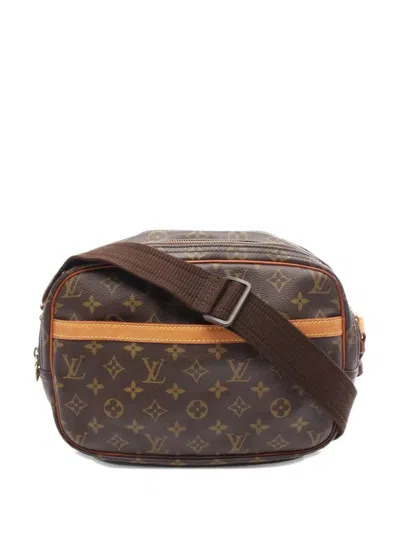 Pre-owned Louis Vuitton 1997 Reporter Pm Monogram Shoulder Bag In Brown