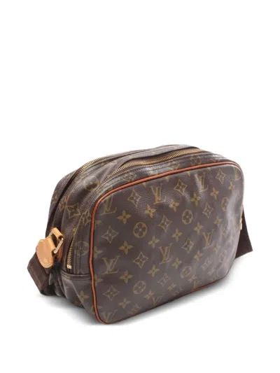 Pre-owned Louis Vuitton 1997 Reporter Pm Monogram Shoulder Bag In Brown