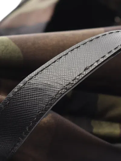 Pre-owned Prada 2010's Camouflage-pattern Backpack In Black