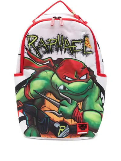 Sprayground Kid Raphael Teenage Mutant Ninja Turtles Backpack In White